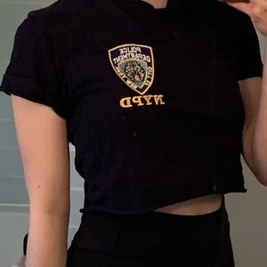 NYPD cropped tee :)